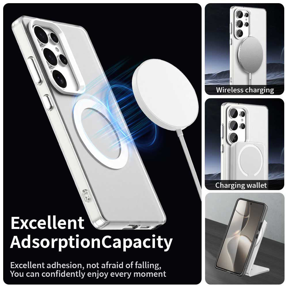 MagSafe Case for Samsung Galaxy S25 Ultra S938, Techsuit, CandyCase, White