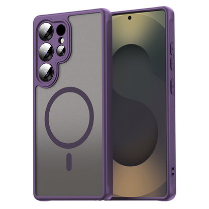 MagSafe Case for Samsung Galaxy S25 Ultra S938, Techsuit, HaloFrost II, Purple