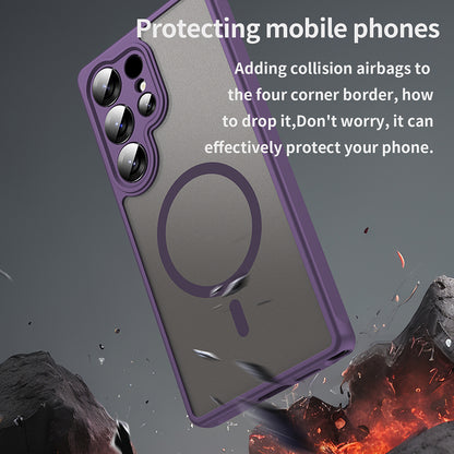 MagSafe Case for Samsung Galaxy S25 Ultra S938, Techsuit, HaloFrost II, Purple
