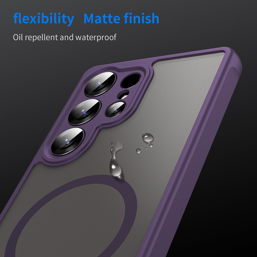 MagSafe Case for Samsung Galaxy S25 Ultra S938, Techsuit, HaloFrost II, Purple