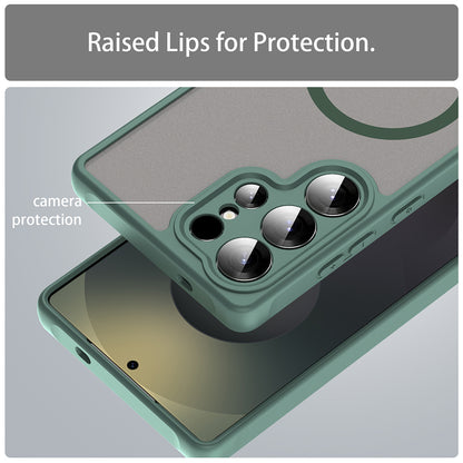Θήκη MagSafe για Samsung Galaxy S25 Ultra S938, Techsuit, HaloFrost II, Πράσινο