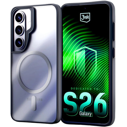 MagSafe Case for Samsung Galaxy S26, 3MK, Satin Armor, Transparent