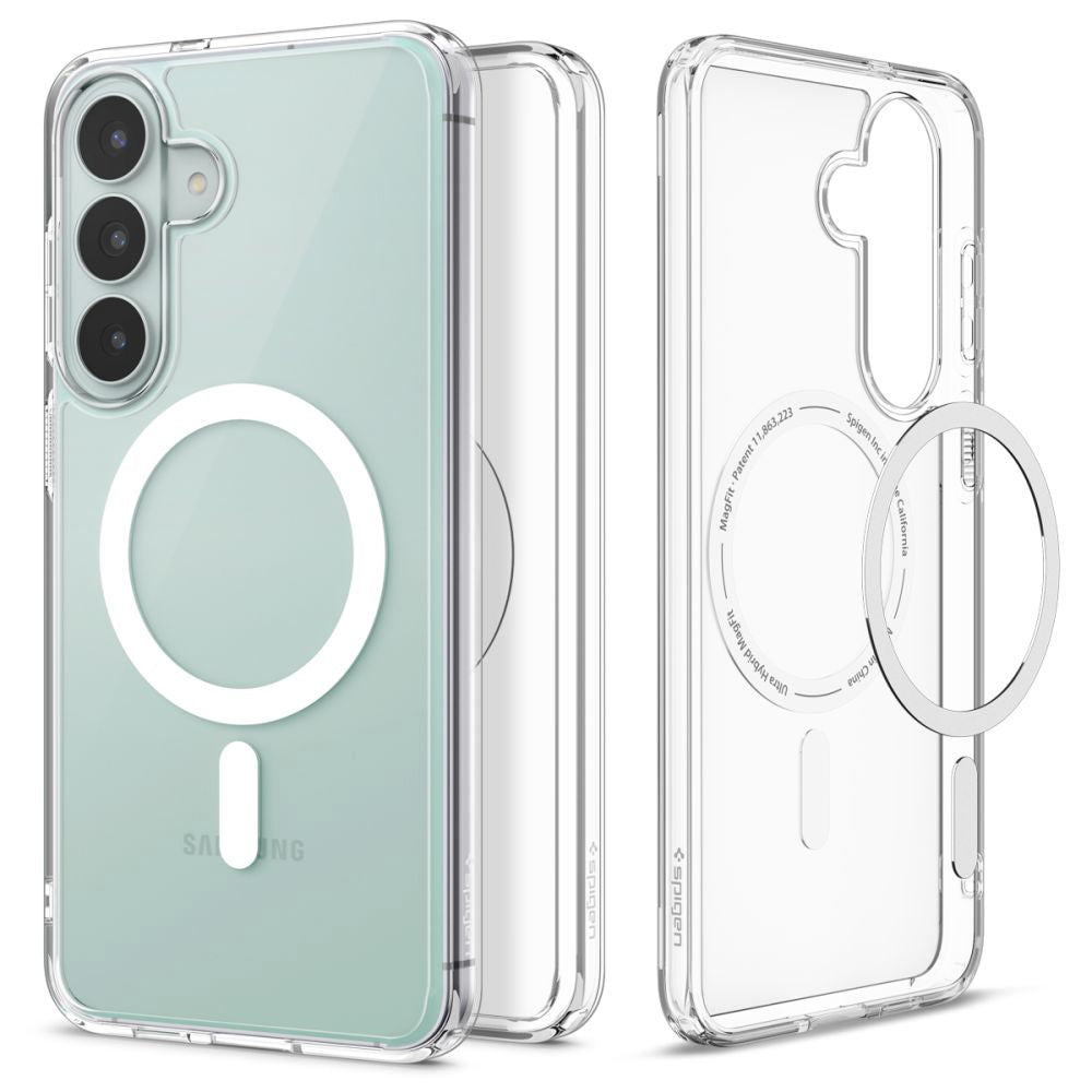 Θήκη MagSafe για Samsung Galaxy S26 FE S741, Spigen, Ultra Hybrid, Διαφανής Λευκή ACS11636