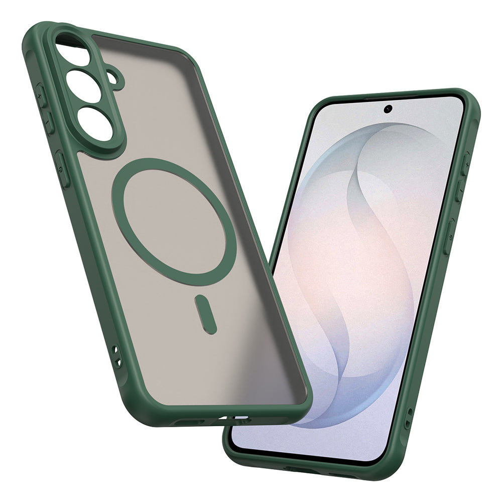 Θήκη MagSafe για Samsung Galaxy S26 FE S741, Techsuit, HaloFrost II, Πράσινο