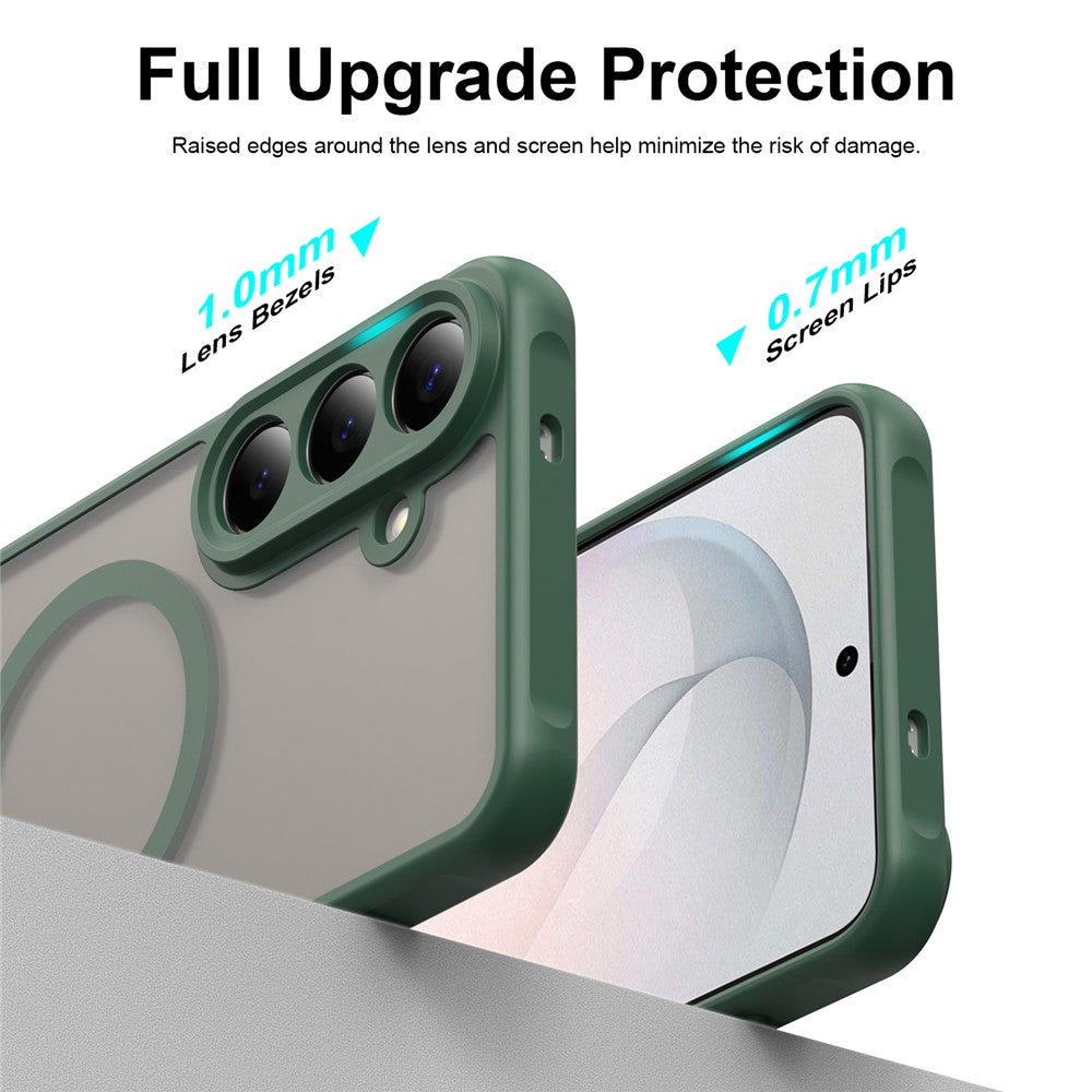 Θήκη MagSafe για Samsung Galaxy S26 FE S741, Techsuit, HaloFrost II, Πράσινο