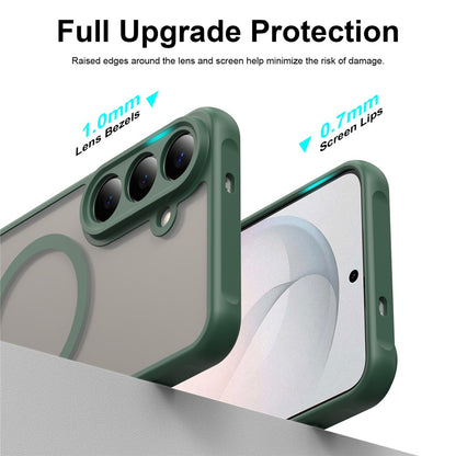 Θήκη MagSafe για Samsung Galaxy S26 FE S741, Techsuit, HaloFrost II, Πράσινο