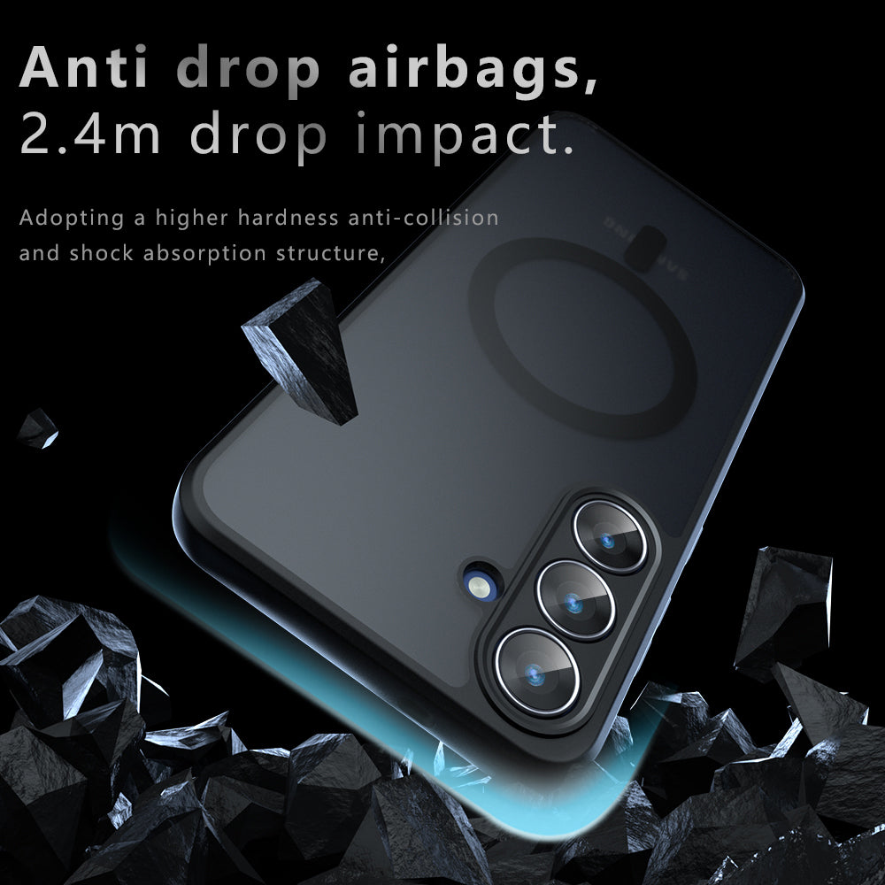 MagSafe Case for Samsung Galaxy S26 FE, Techsuit, PureFrost, Satin Black