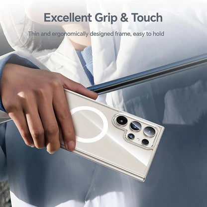 MagSafe Case for Samsung Galaxy S26 Plus S947, Blueo, Crystal+ Anti-Drop, Transparent