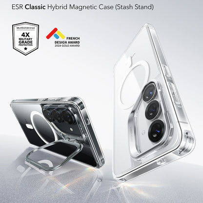 Θήκη MagSafe για Samsung Galaxy S26 Plus, ESR, Classic Hybrid Kickstand, Διάφανη