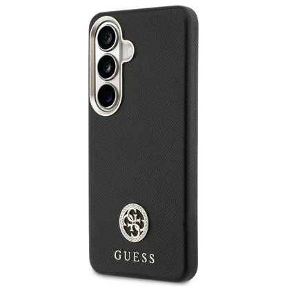 Θήκη MagSafe για Samsung Galaxy S26 Plus S947, Guess, Rhinestone Round Logo, Μαύρη