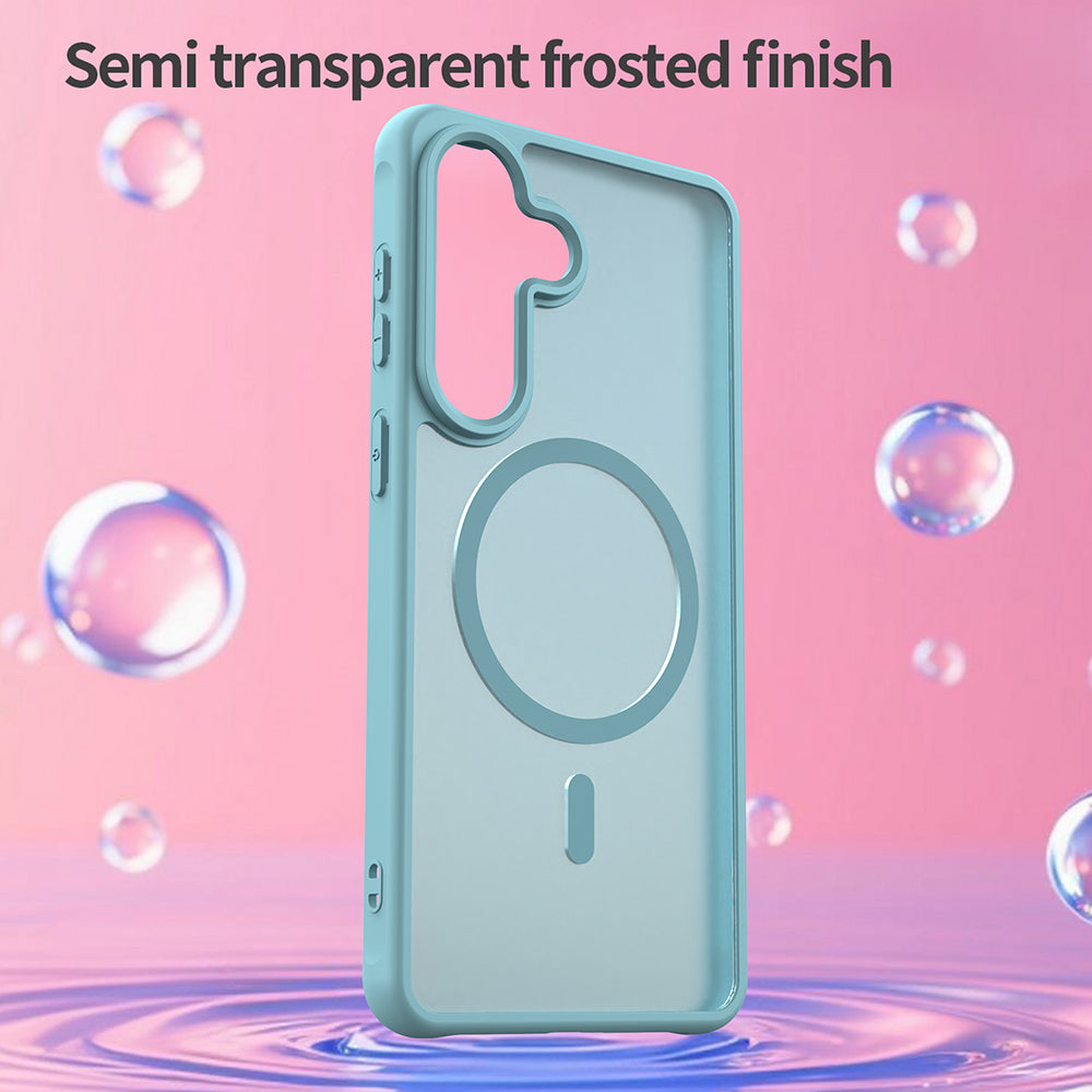 Θήκη MagSafe για Samsung Galaxy S26 Plus S947, Techsuit, HaloFrost II, Ανοιχτό Πράσινο