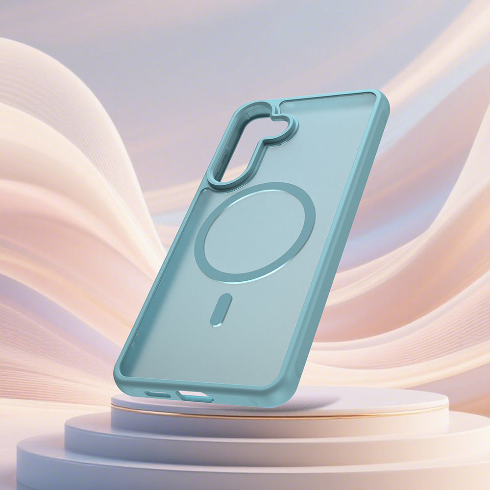 Θήκη MagSafe για Samsung Galaxy S26 Plus S947, Techsuit, HaloFrost II, Ανοιχτό Πράσινο