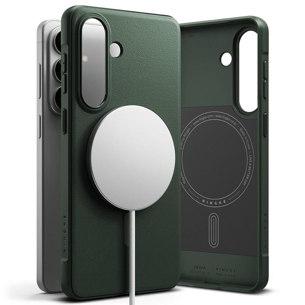 Θήκη MagSafe για Samsung Galaxy S26, Ringke, Onyx, Σκούρο Πράσινο