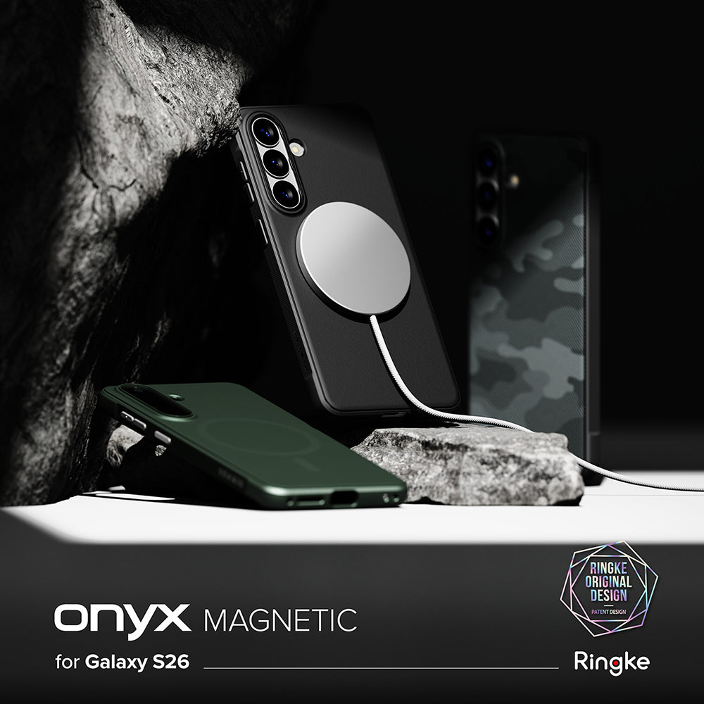 Θήκη MagSafe για Samsung Galaxy S26, Ringke, Onyx, Σκούρο Πράσινο