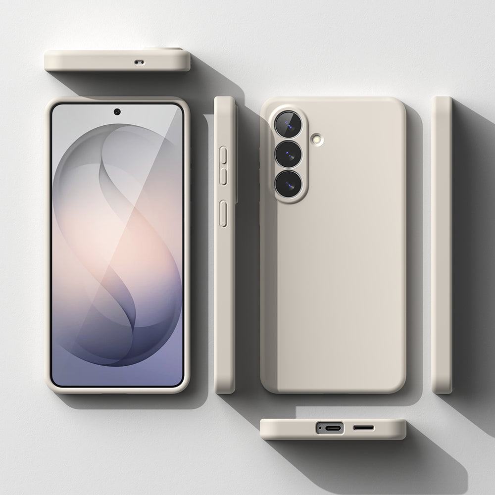 Θήκη MagSafe για Samsung Galaxy S26, Ringke, Σιλικόνη, Κρεμ