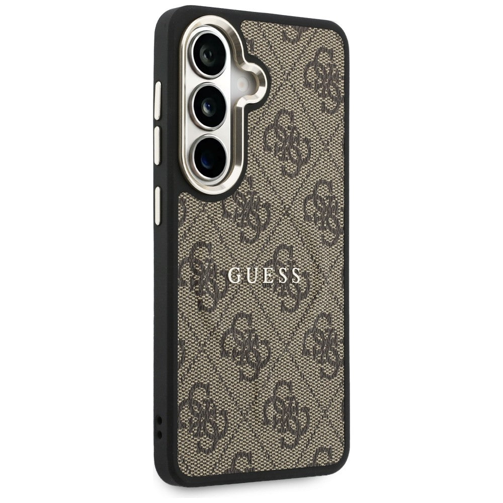 MagSafe Case for Samsung Galaxy S26 S942, Guess, 4G Embossed Ring, Brown