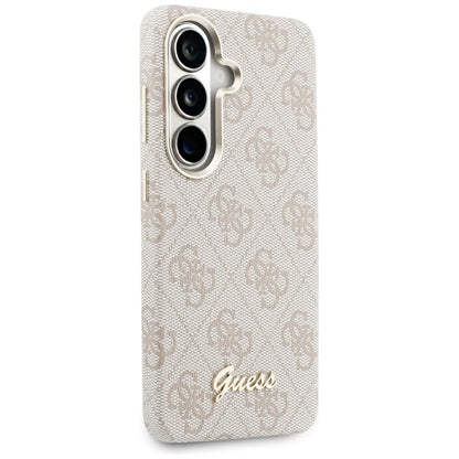 MagSafe Case for Samsung Galaxy S26 S942, Guess, 4G Script Logo, Pink