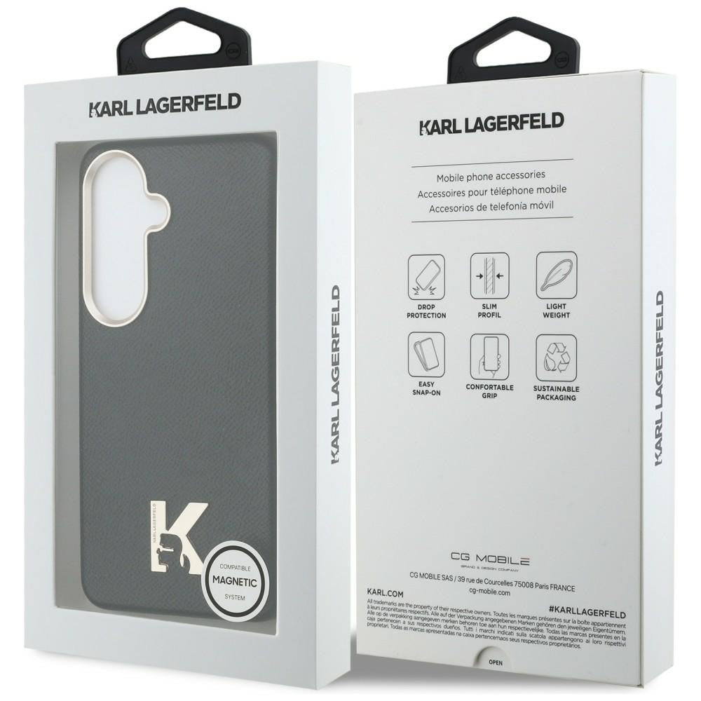 Θήκη MagSafe για Samsung Galaxy S26 S942, Karl Lagerfeld, Karl Head Logo, Μαύρη