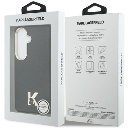 Θήκη MagSafe για Samsung Galaxy S26 S942, Karl Lagerfeld, Karl Head Logo, Μαύρη