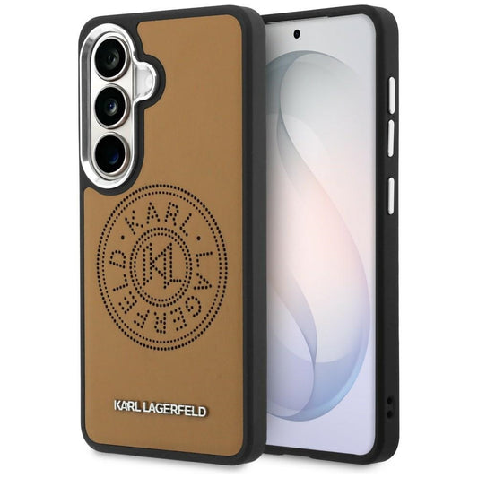 Θήκη MagSafe για Samsung Galaxy S26 S942, Karl Lagerfeld, Karl Round Point Logo, Καφέ