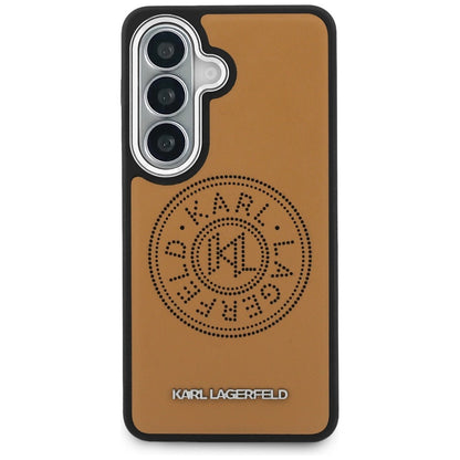 Θήκη MagSafe για Samsung Galaxy S26 S942, Karl Lagerfeld, Karl Round Point Logo, Καφέ