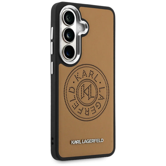 Θήκη MagSafe για Samsung Galaxy S26 S942, Karl Lagerfeld, Karl Round Point Logo, Καφέ