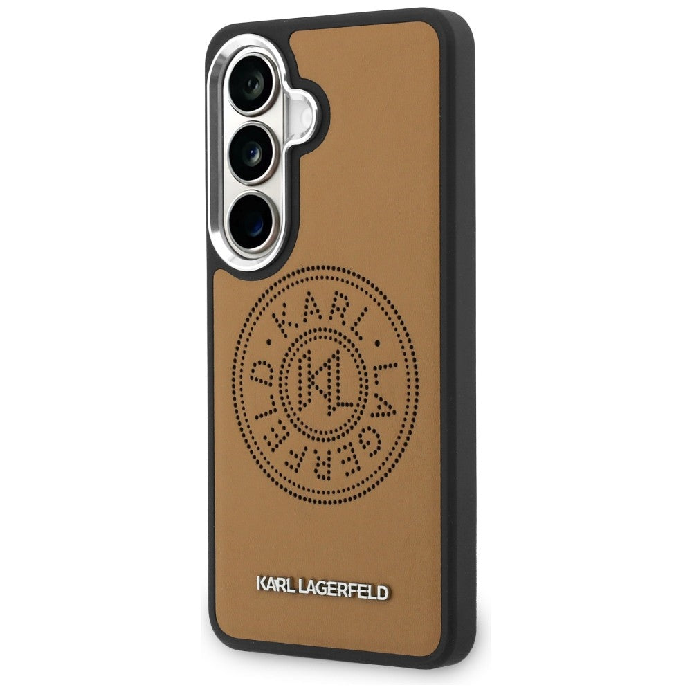 Θήκη MagSafe για Samsung Galaxy S26 S942, Karl Lagerfeld, Karl Round Point Logo, Καφέ