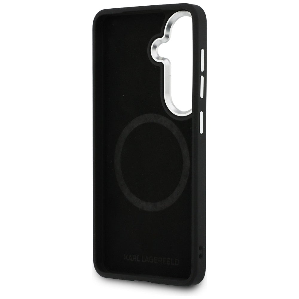Θήκη MagSafe για Samsung Galaxy S26 S942, Karl Lagerfeld, Karl Round Point Logo, Καφέ