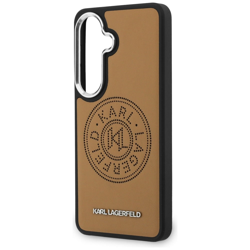 Θήκη MagSafe για Samsung Galaxy S26 S942, Karl Lagerfeld, Karl Round Point Logo, Καφέ
