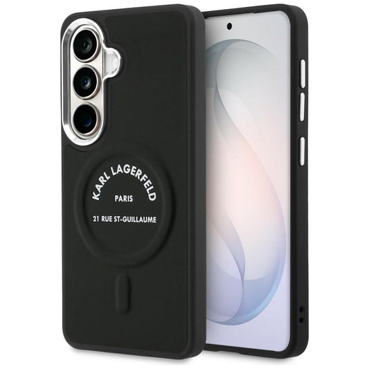 Θήκη MagSafe για Samsung Galaxy S26 S942, Karl Lagerfeld, Karl RSG Logo, Μαύρη