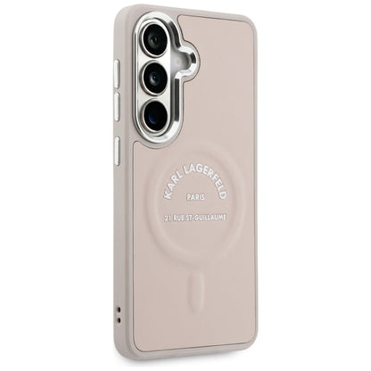 Θήκη MagSafe για Samsung Galaxy S26 S942, Karl Lagerfeld, Λογότυπο Karl RSG, Ροζ