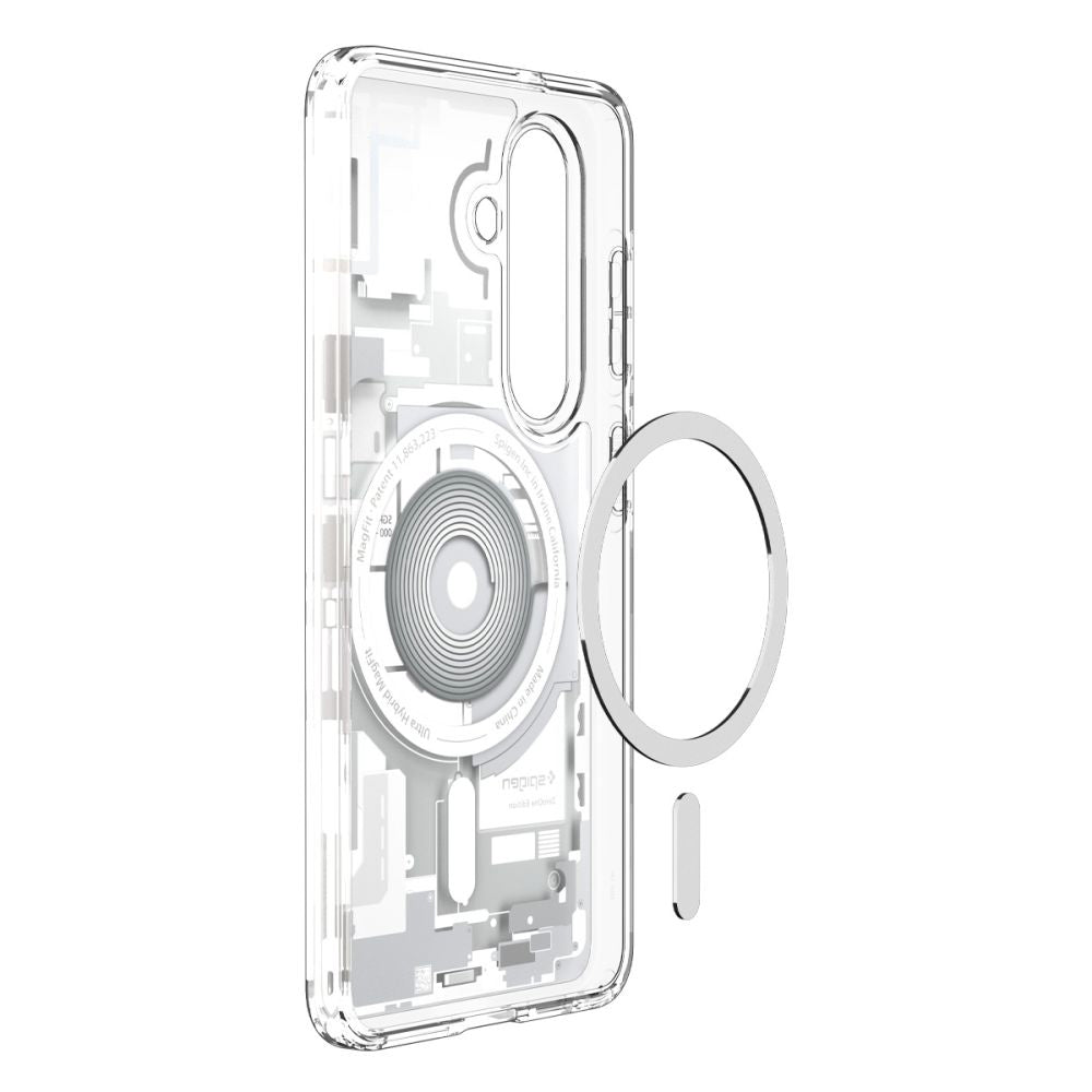 Θήκη MagSafe για Samsung Galaxy S26 S942, Spigen, Ultra Hybrid Zero One, Λευκή ACS10737