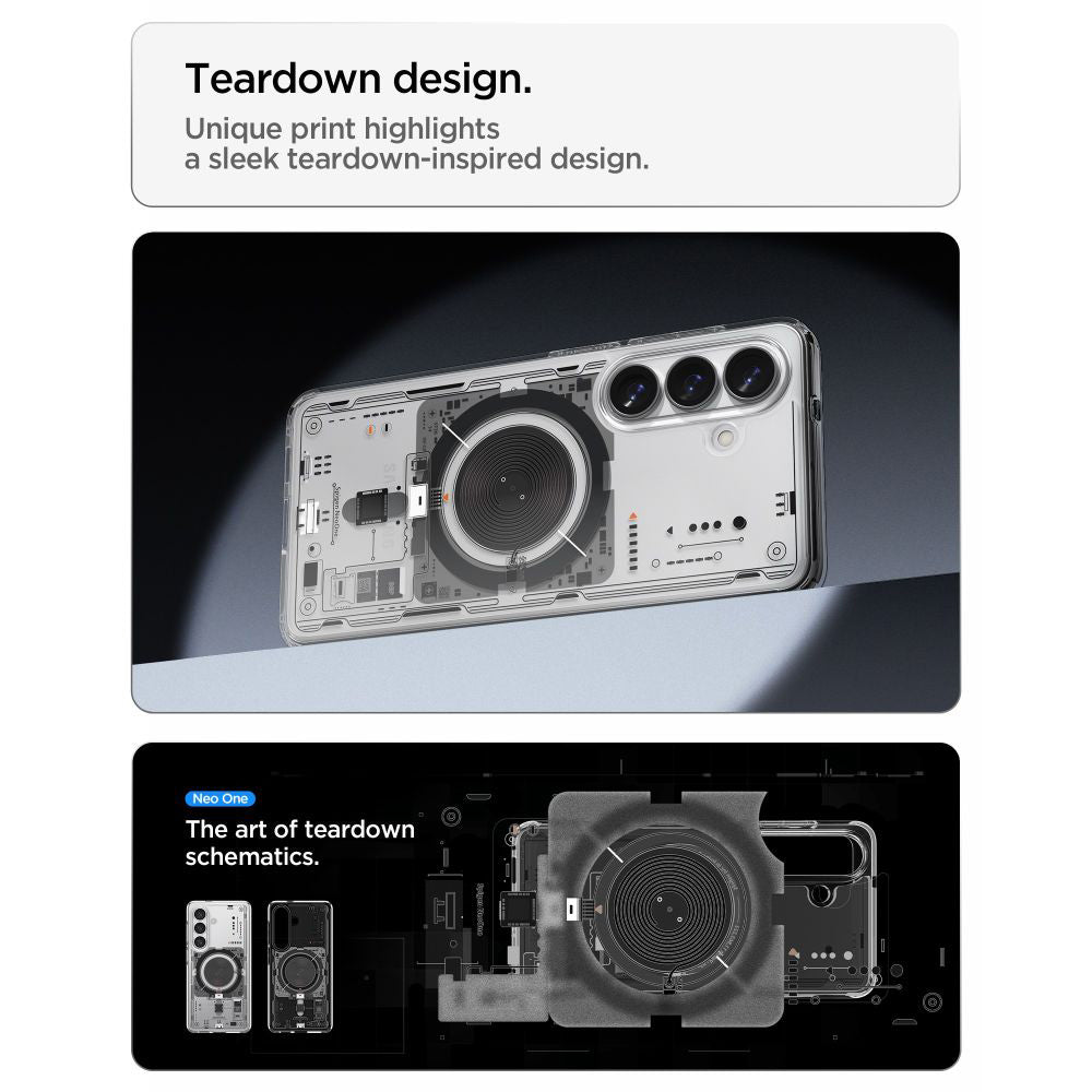 Θήκη MagSafe για Samsung Galaxy S26 S942, Spigen, Ultra Hybrid Neo One, Διάφανη ACS11218