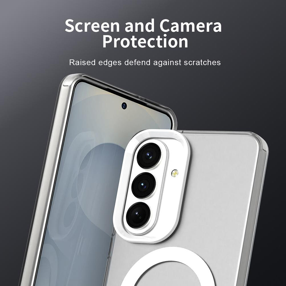 Θήκη MagSafe για Samsung Galaxy S26 S942, Techsuit, CandyCase, Λευκή