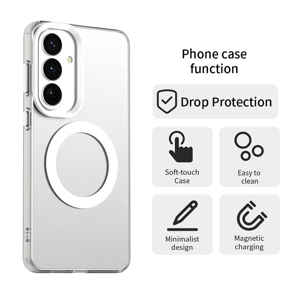 Θήκη MagSafe για Samsung Galaxy S26 S942, Techsuit, CandyCase, Λευκή