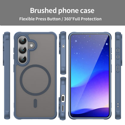 MagSafe Case for Samsung Galaxy S26 S942, Techsuit, HaloFrost II, Navy Blue