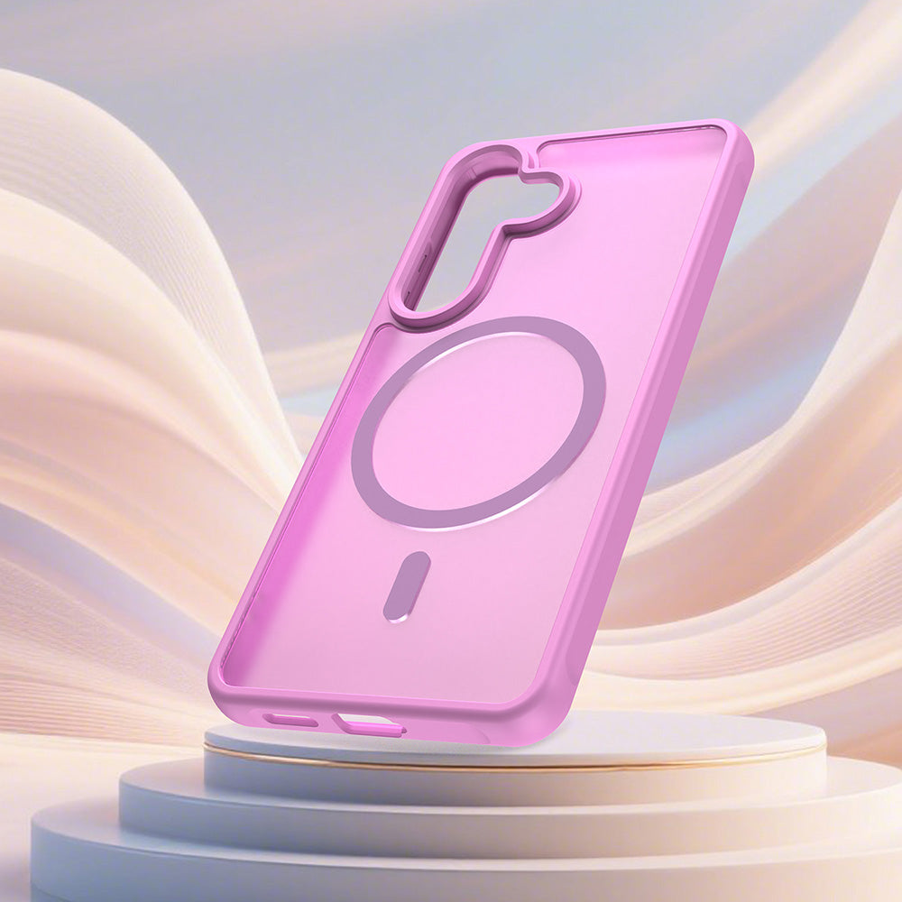 Θήκη MagSafe για Samsung Galaxy S26 S942, Techsuit, HaloFrost II, Ροζ