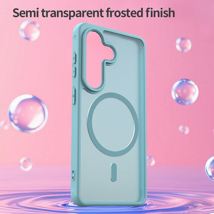 Θήκη MagSafe για Samsung Galaxy S26 S942, Techsuit, HaloFrost II, Ανοιχτό Πράσινο
