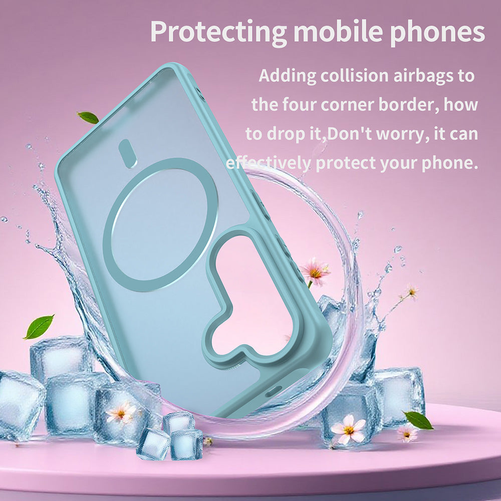 Θήκη MagSafe για Samsung Galaxy S26 S942, Techsuit, HaloFrost II, Ανοιχτό Πράσινο