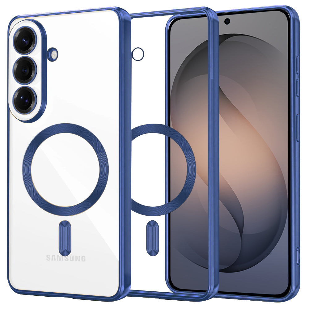 Θήκη MagSafe για Samsung Galaxy S26, Techsuit, Luxury Crystal, Σκούρο Μπλε