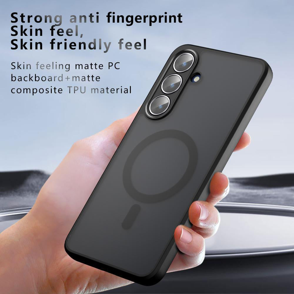 Θήκη MagSafe για Samsung Galaxy S26 S942, Techsuit, PureFrost, Ματ Μαύρη