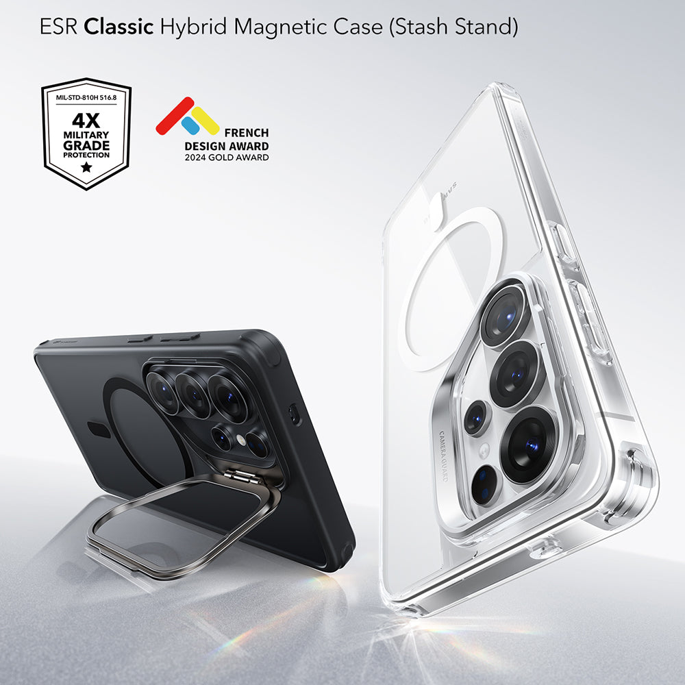 Θήκη MagSafe για Samsung Galaxy S26 Ultra S948, ESR, Classic Hybrid Kickstand, Ματ Μαύρη