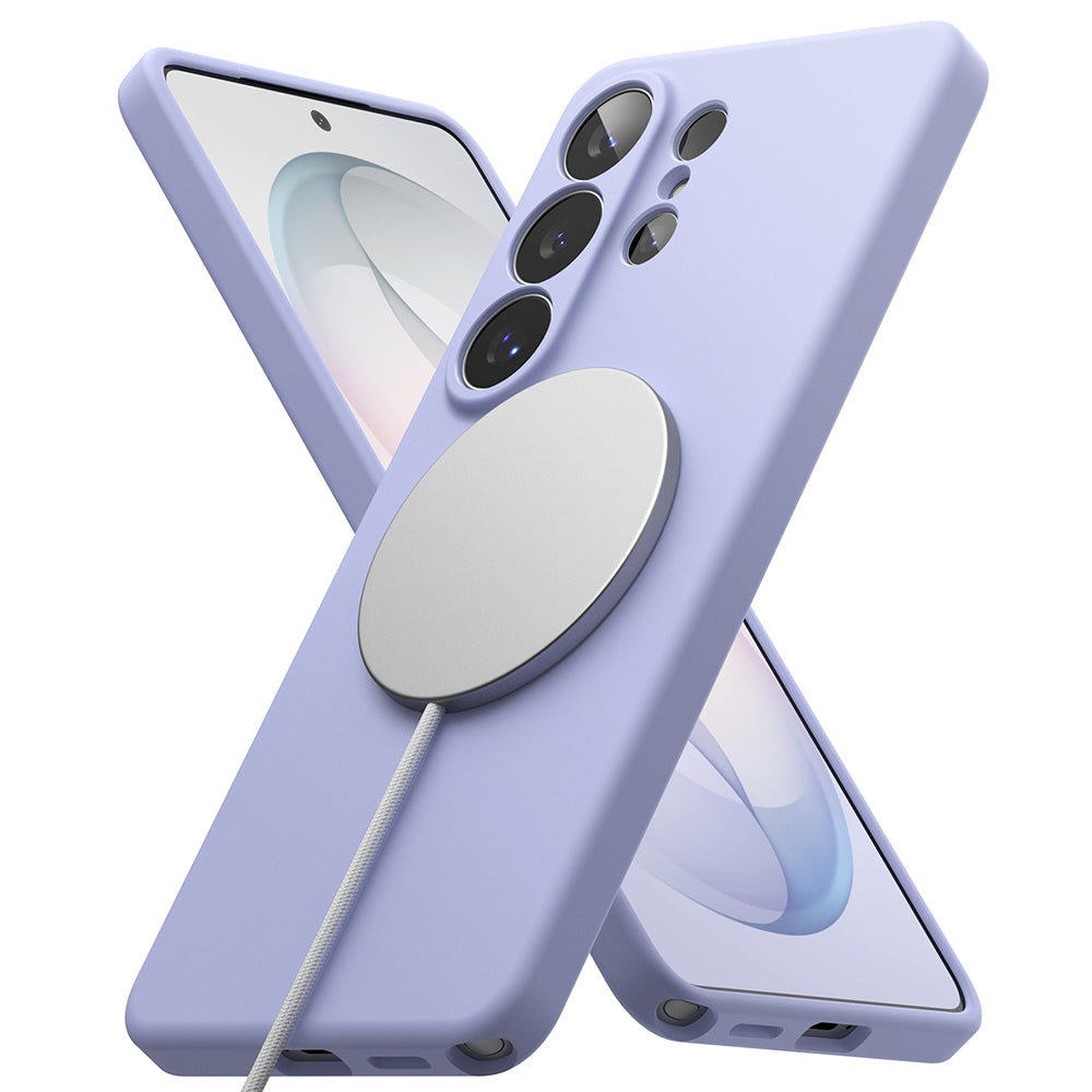 Θήκη MagSafe για Samsung Galaxy S26 Ultra S948, Ringke, Σιλικόνη, Μοβ