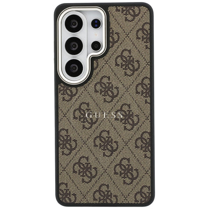 Θήκη MagSafe για Samsung Galaxy S26 Ultra S948, Guess, 4G Embossed Ring, Καφέ