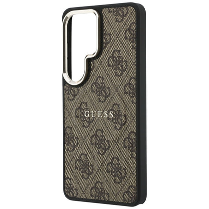 Θήκη MagSafe για Samsung Galaxy S26 Ultra S948, Guess, 4G Embossed Ring, Καφέ