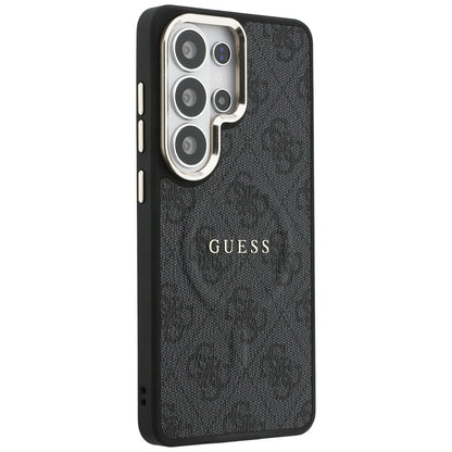 Θήκη MagSafe για Samsung Galaxy S26 Ultra S948, Guess, 4G Embossed Ring, Μαύρη
