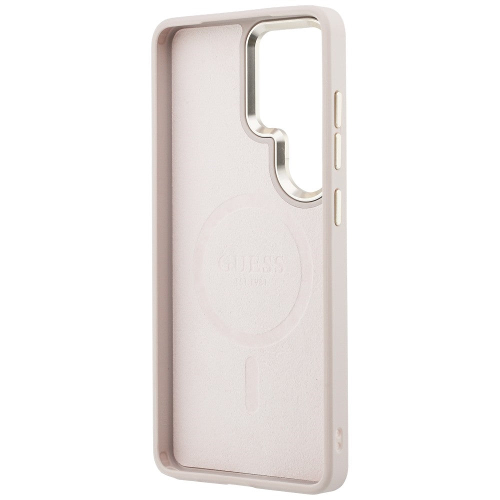 Θήκη MagSafe για Samsung Galaxy S26 Ultra S948, Guess, 4G Embossed Ring, Ροζ