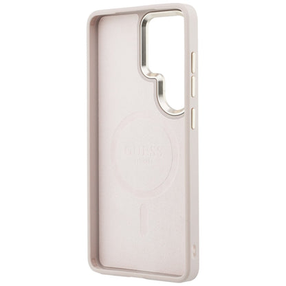 Θήκη MagSafe για Samsung Galaxy S26 Ultra S948, Guess, 4G Embossed Ring, Ροζ