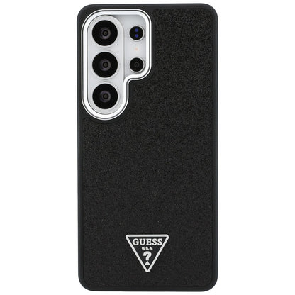 Θήκη MagSafe για Samsung Galaxy S26 Ultra S948, Guess, Fixed Glitter Triangle Logo, Μαύρη