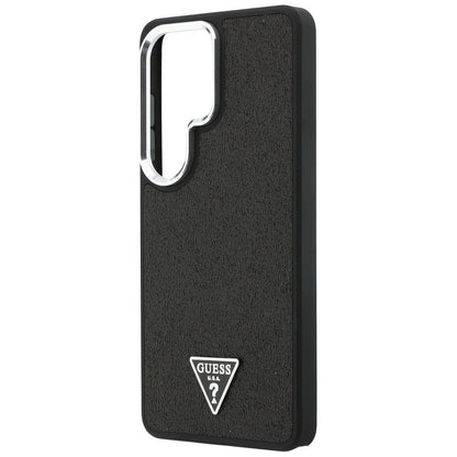 Θήκη MagSafe για Samsung Galaxy S26 Ultra S948, Guess, Fixed Glitter Triangle Logo, Μαύρη
